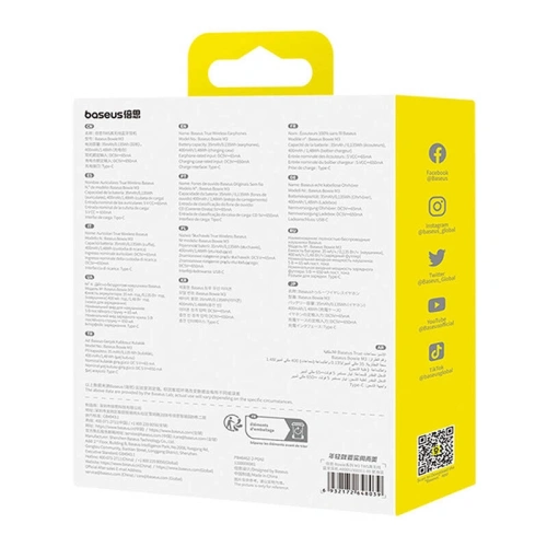 Bezprzewodowe słuchawki douszne TWS Baseus Bowie M3 (niebieskie)