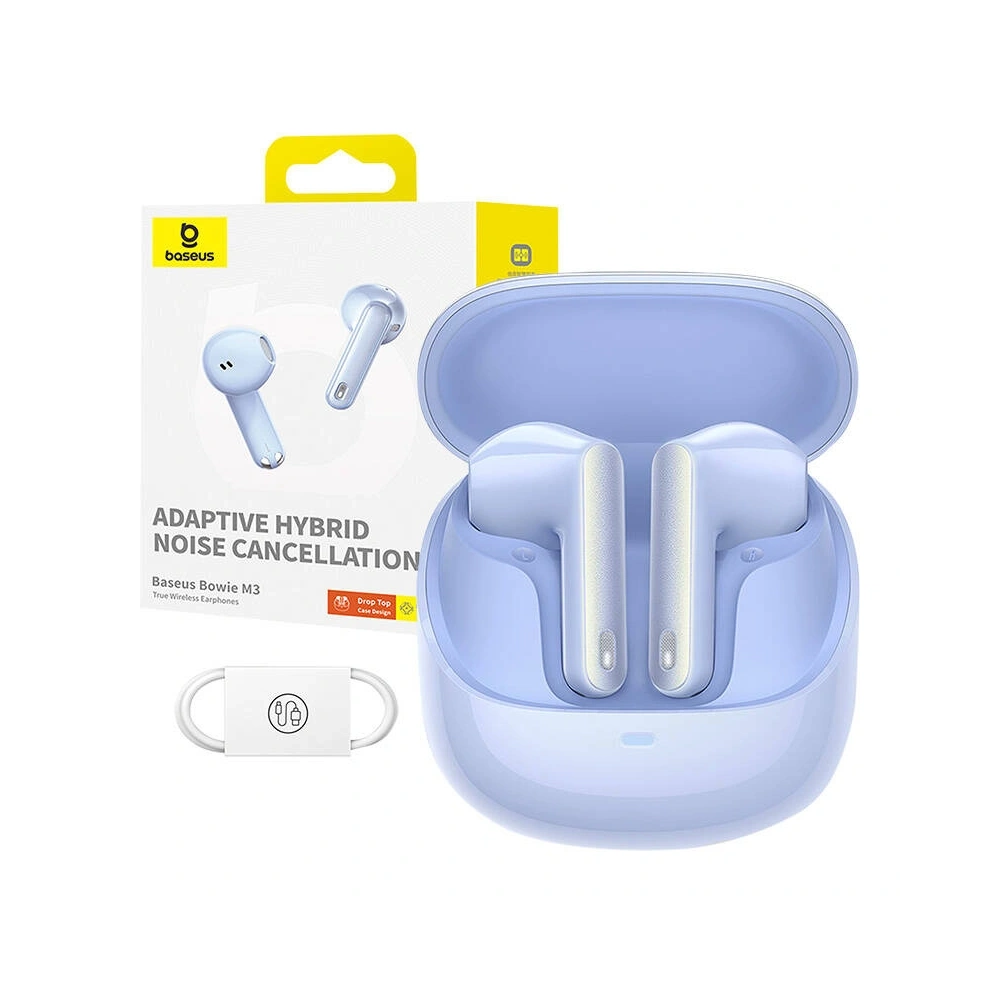 Hurtownia GSM - Baseus Bowie M3 Vezeték nélküli In-Ear TWS Fülhallgató (Kék) - BSU8964 - {ean13} - Hurt