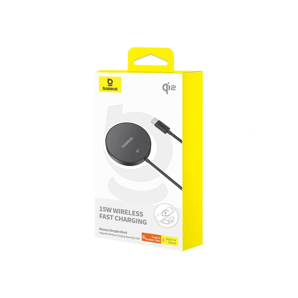 Hurtownia GSM - Baseus Simple Mini4 MagSafe 15W Töltőpad (fekete) - BSU8965 - {ean13} - Hurt