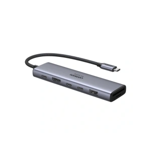 Hurtownia GSM - UGREEN 7in1 Adapter USB-A 3.2, 2xUSB-C 3.2, USB-C Átvezetés, HDMI 4K60Hz, SD/TF - UGR5638 - {ean13} - Hurt
