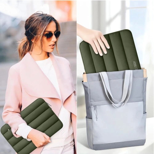Torba Tech-Protect Fluffy Laptop 13-14 Army Green