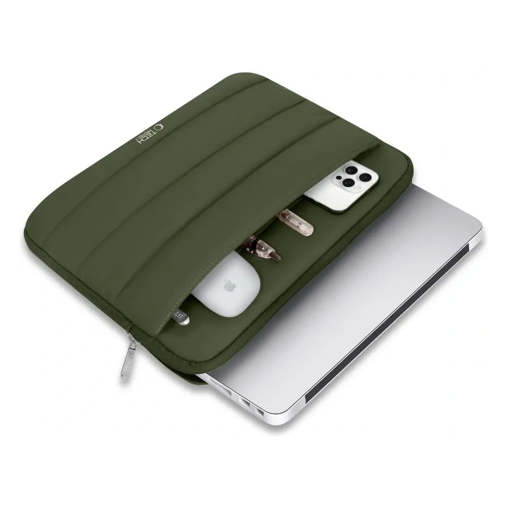 Hurtownia GSM - Tech-Protect Fluffy Laptop 15-16 Katonai Zöld - THP4216 - {ean13} - Hurt