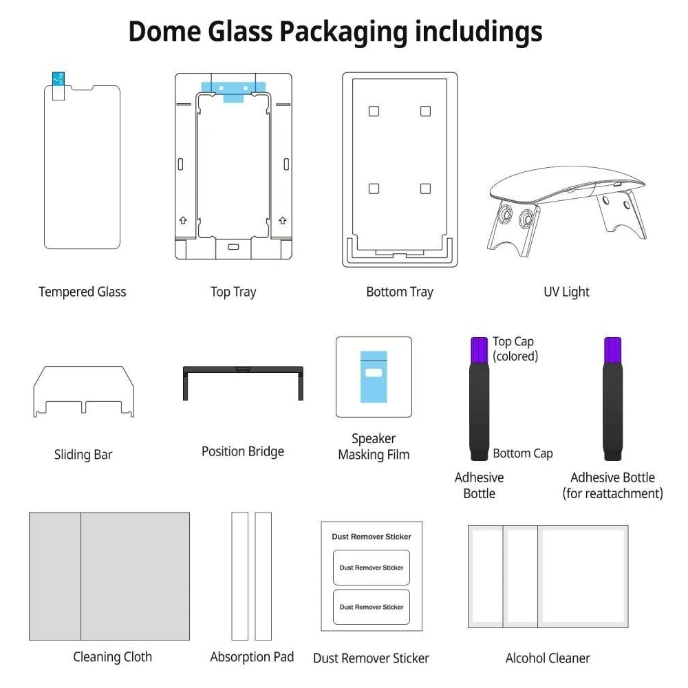 Hurtownia GSM - Tvrzené sklo s UV lepidlem Whitestone Dome Glass Apple iPhone SE 2022/SE 2020/8/7 - WSD039 - {ean13} - Hurt