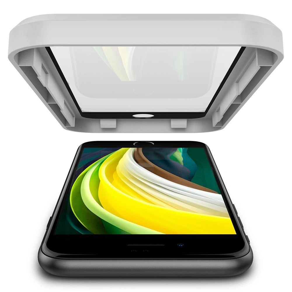 Hurtownia GSM - Tvrdé sklo Spigen GLAS.tR AlignMaster Apple iPhone SE 2022/SE 2020/8/7 Černé - SPN1137BLK - {ean13} - Hurt