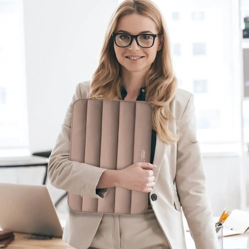 Torba Tech-Protect Fluffy Laptop 13-14 Walnut