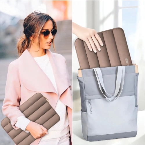 Torba Tech-Protect Fluffy Laptop 15-16 Walnut