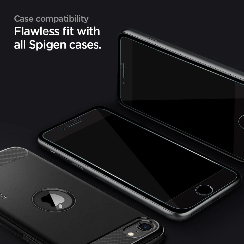 Hurtownia GSM - Tvrdé sklo Spigen GLAS.tR AlignMaster Apple iPhone SE 2022/SE 2020/8/7 Černé - SPN1137BLK - {ean13} - Hurt