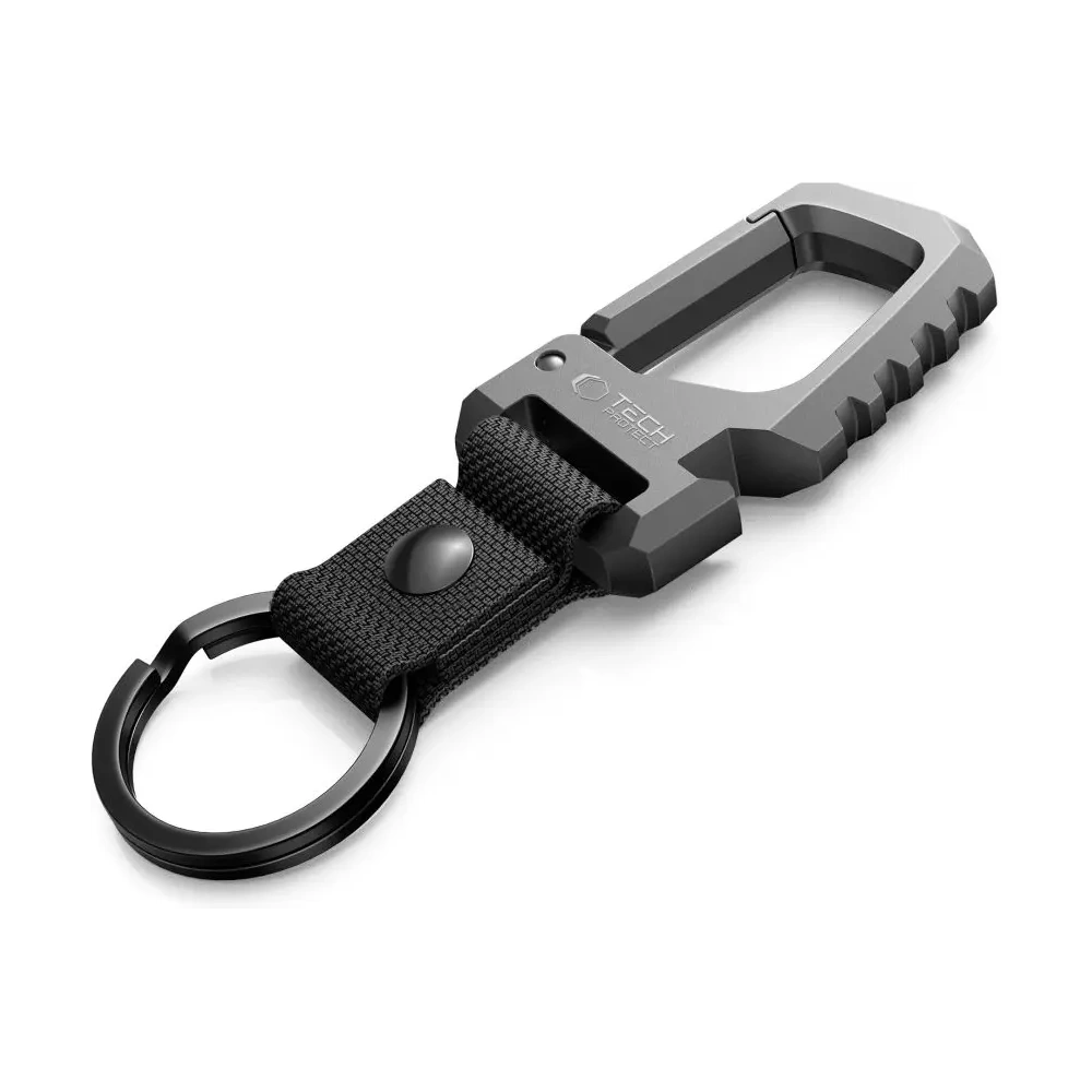 Wholesale Tech-Protect Slidelock Carabiner Keychain Gunmetal - THP4222 - {ean13} - Hurt
