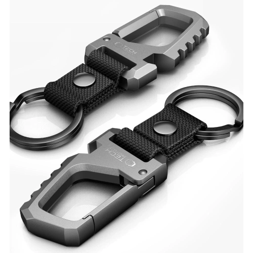 Brelok Tech-Protect Slidelock Carabiner Keychain Gunmetal