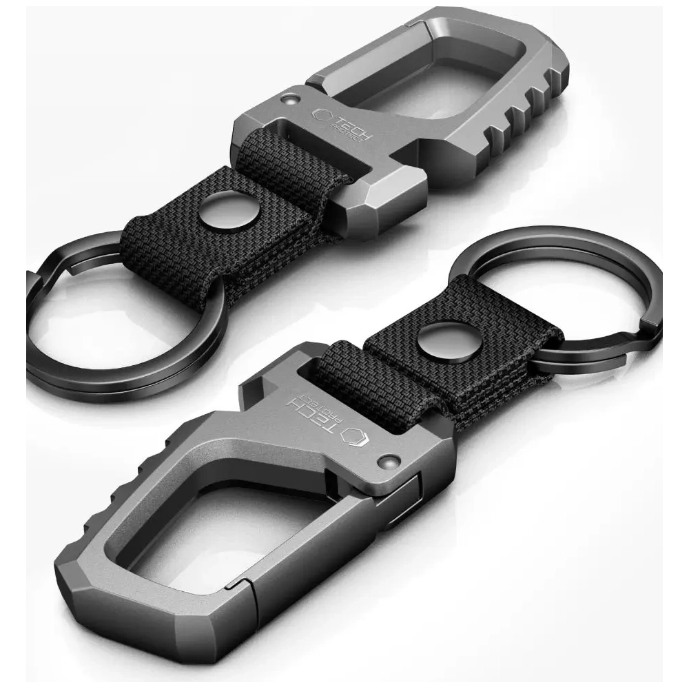 Wholesale Tech-Protect Slidelock Carabiner Keychain Gunmetal - THP4222 - {ean13} - Hurt