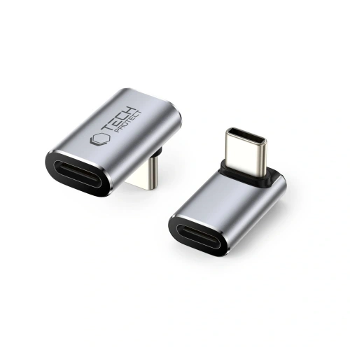Adapter kątowy USB-C / USB-C Tech-Protect Ultraboost AA02 Angle Adapter USB-C Grey