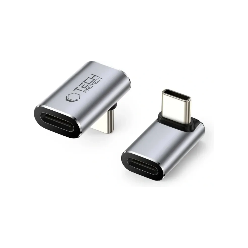 Wholesale Tech-Protect Ultraboost AA02 Angle Adapter USB-C Grey - THP4224 - {ean13} - Hurt