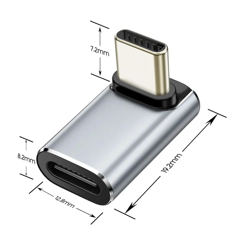 Wholesale Tech-Protect Ultraboost AA02 Angle Adapter USB-C Grey - THP4224 - {ean13} - Hurt