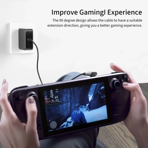 Adapter kątowy USB-C / USB-C Tech-Protect Ultraboost AA02 Angle Adapter USB-C Grey