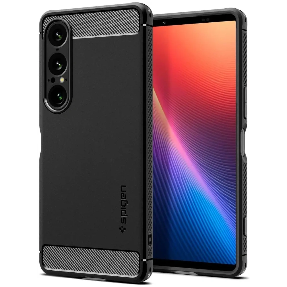 Wholesale Spigen Rugged Armor Sony Xperia 1 VII Matte Black - SPN16773 - {ean13} - Hurt