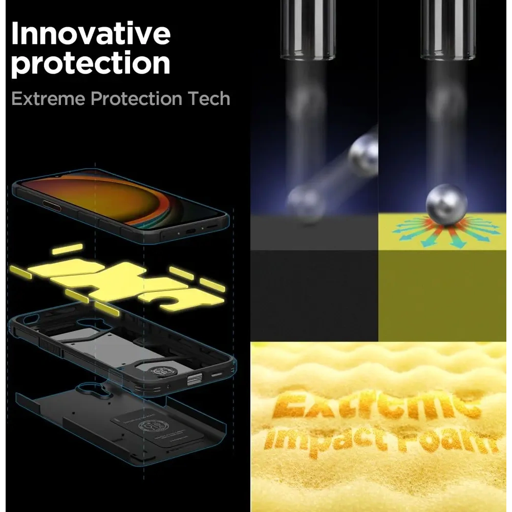 Wholesale Spigen Tough Armor Samsung Galaxy Xcover 7 Pro Black - SPN16775 - {ean13} - Hurt
