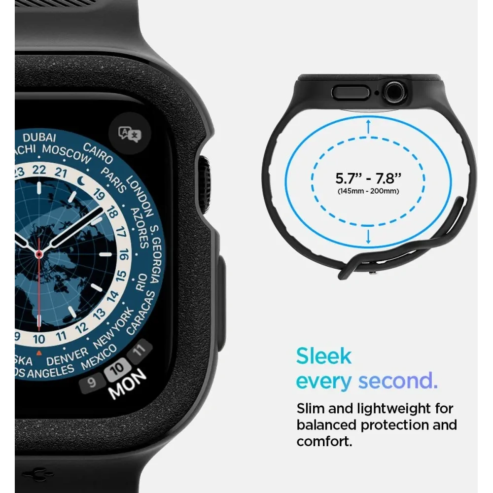 Hurtownia GSM - Spigen Vault Pro Apple Watch 10 46mm Matná Černá - SPN16777 - {ean13} - Hurt
