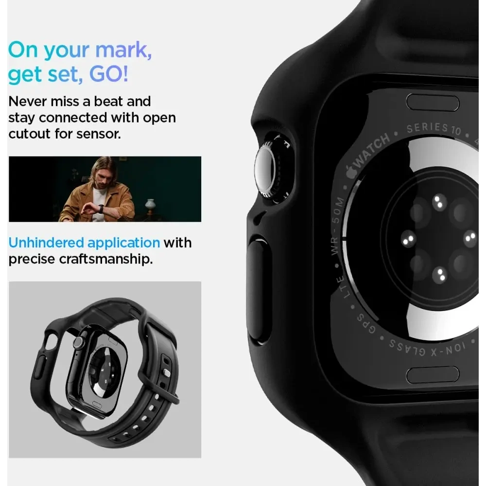 Hurtownia GSM - Spigen Vault Pro Apple Watch 10 46mm Matná Černá - SPN16777 - {ean13} - Hurt