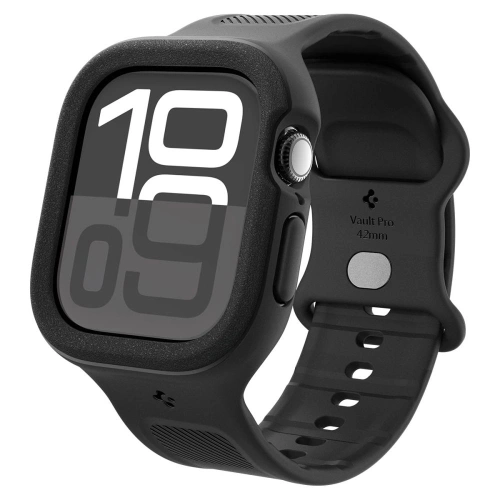Etui z paskiem Spigen Vault Pro Apple Watch 10 / 11 42mm Matte Black