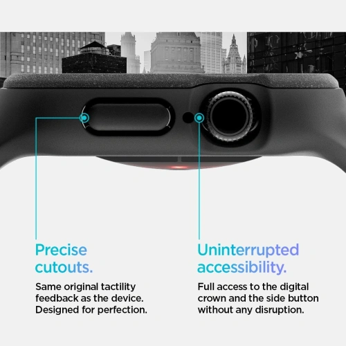 Etui z paskiem Spigen Vault Pro Apple Watch 10 / 11 42mm Matte Black