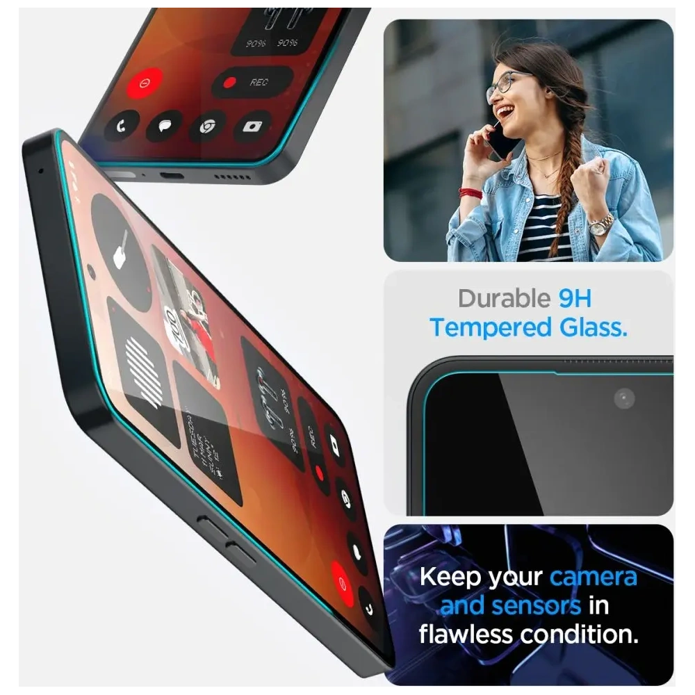 Hurtownia GSM - Szkło hartowane Spigen Glas.tr ez Fit Nothing Phone 3a / 3a Pro Clear - SPN16780 - {ean13} - Hurt