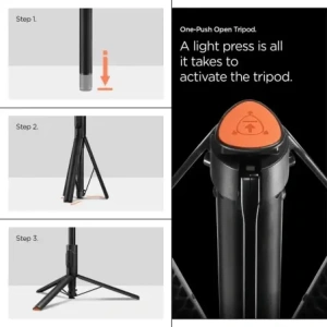 Hurtownia GSM - Spigen S541W Bluetooth Selfie Stick Tripod Negru - SPN16785 - {ean13} - Hurt
