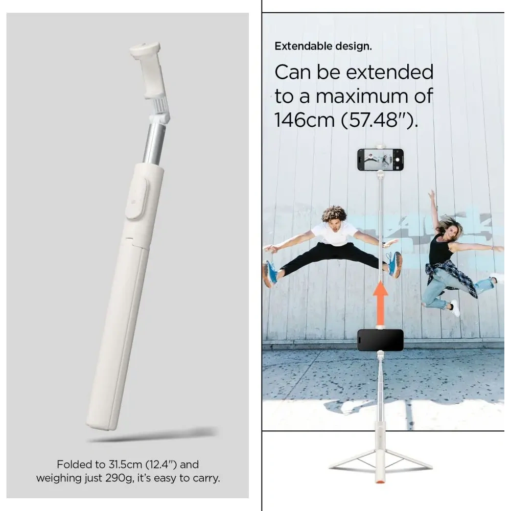 Wholesale Spigen S541W Bluetooth Selfie Stick Tripod Dune Beige - SPN16786 - {ean13} - Hurt