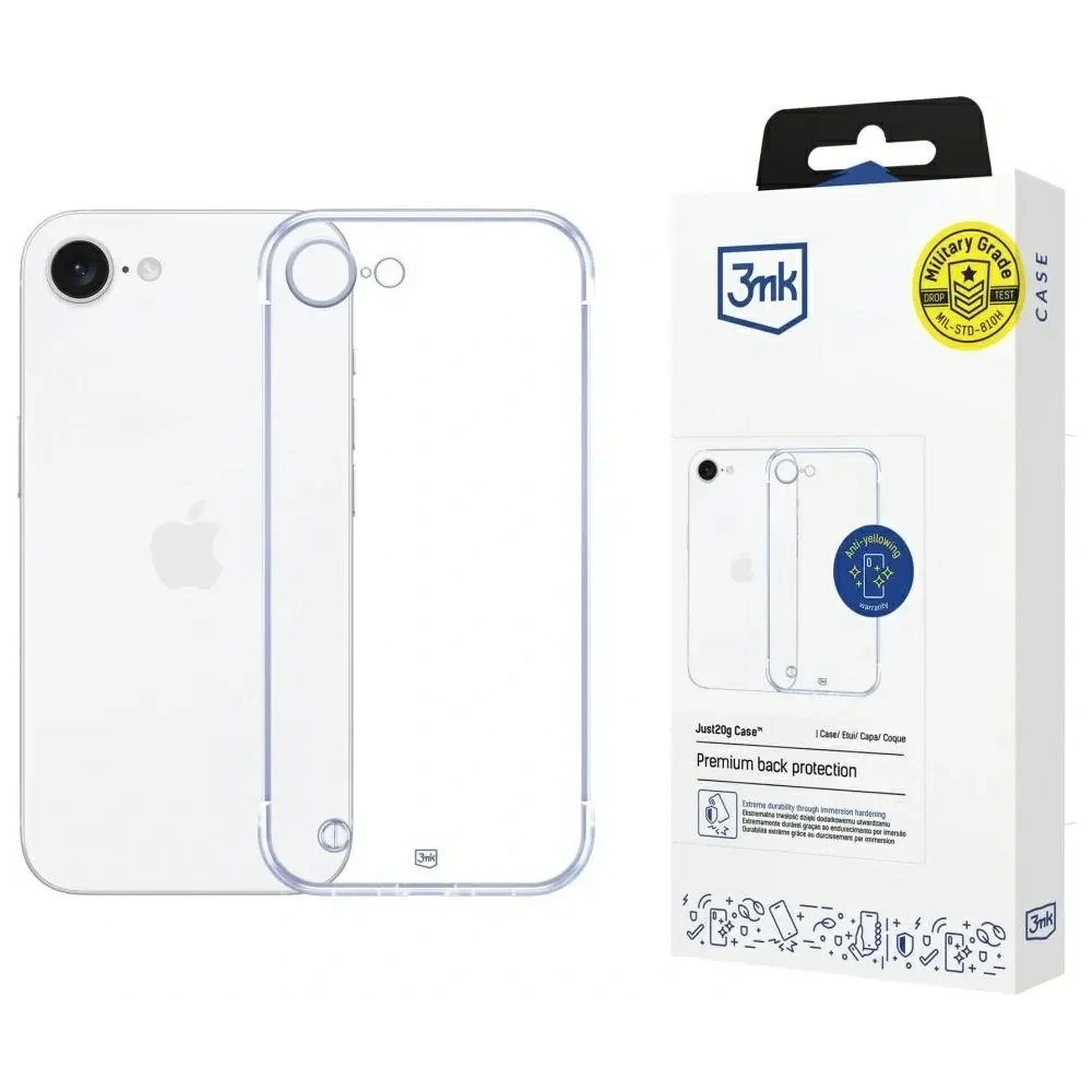 Hurtownia GSM - Etui 3MK Just20g Clear Case do Apple iPhone 16e - 3MK16347 - {ean13} - Hurt