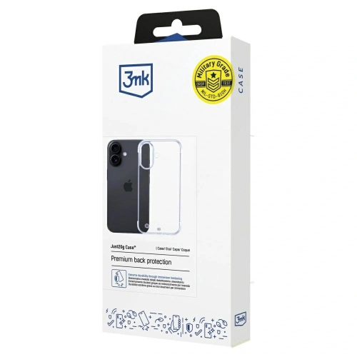 Etui 3MK Just20g Clear Case do Apple iPhone 16