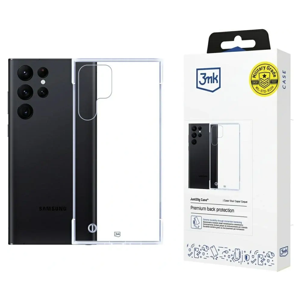 Hurtownia GSM - 3MK Just20g Carcasă Transparentă Samsung Galaxy S22 Ultra 5G - 3MK16364 - {ean13} - Hurt