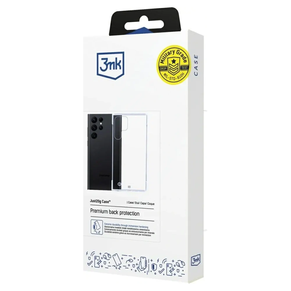 Hurtownia GSM - 3MK Just20g Carcasă Transparentă Samsung Galaxy S22 Ultra 5G - 3MK16364 - {ean13} - Hurt