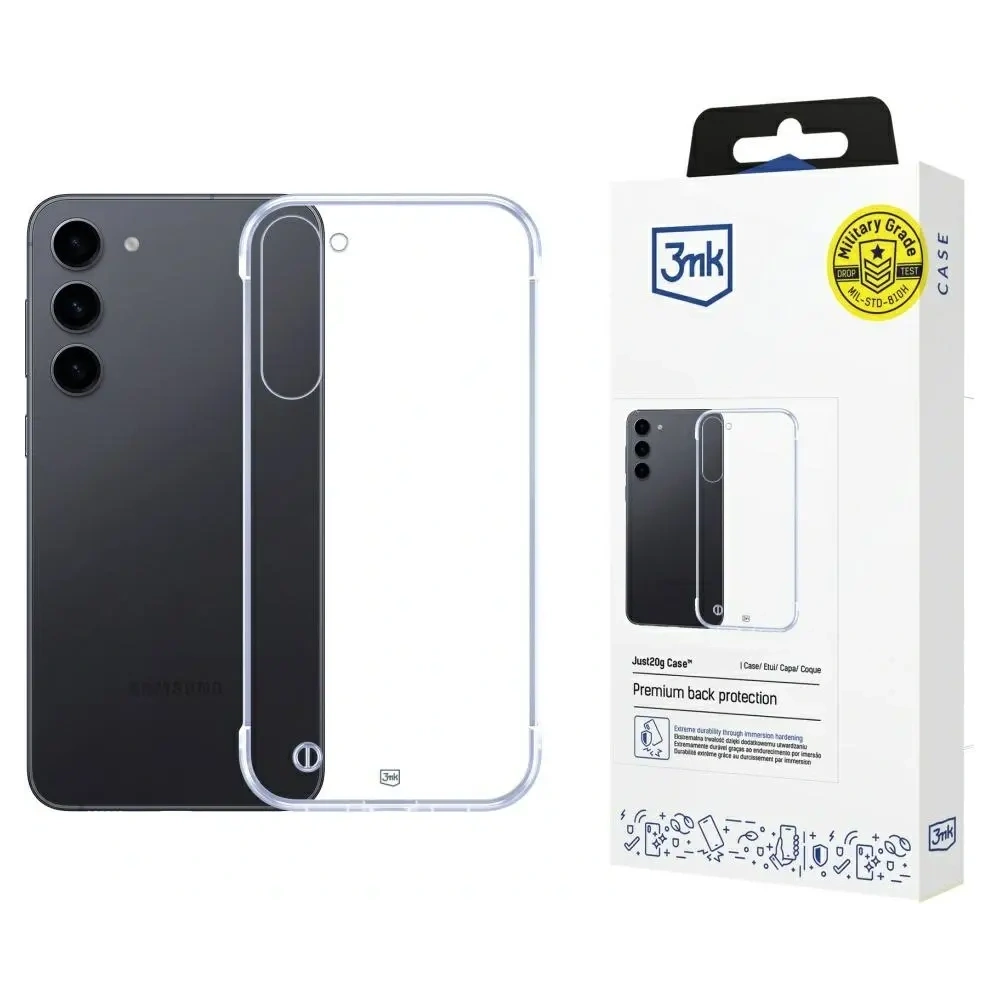 Etui 3MK Just20g Clear Case do Samsung Galaxy S23+ Plus