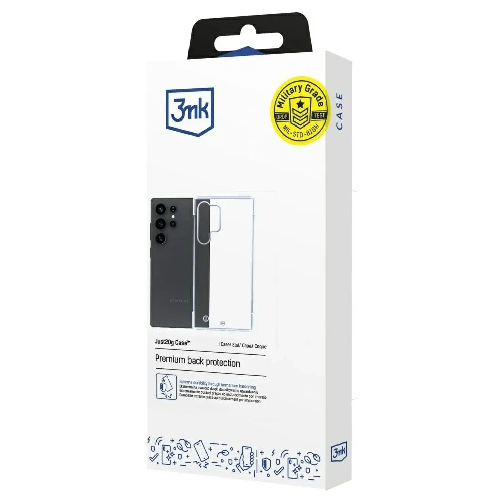 Hurtownia GSM - 3MK Just20g Átlátszó Tok Samsung Galaxy S25 Ultra számára - 3MK16372 - {ean13} - Hurt