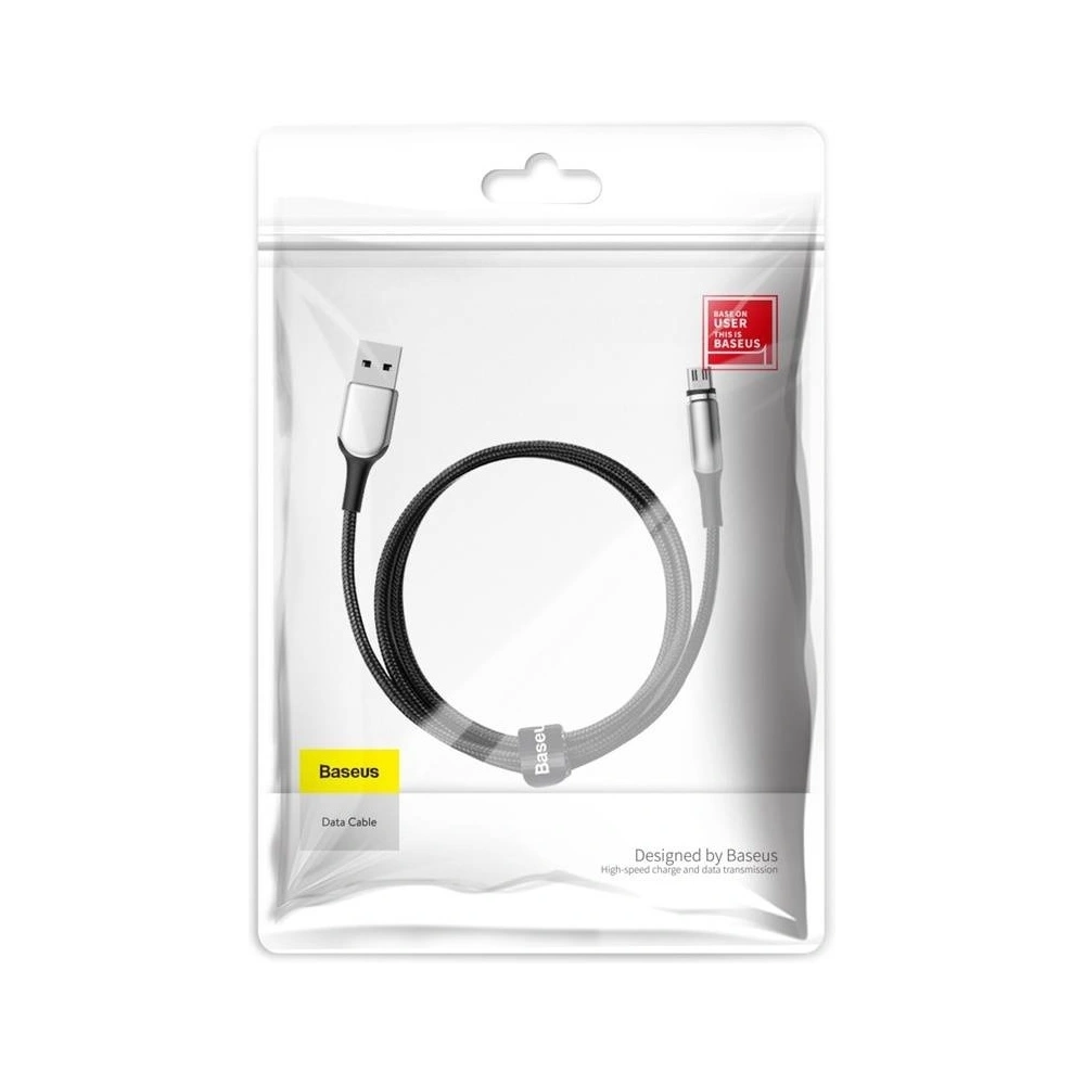 Hurtownia GSM - Kabel magnetický micro USB Baseus Zinc 2A 1m (černý) - BSU1518BLK - {ean13} - Hurt