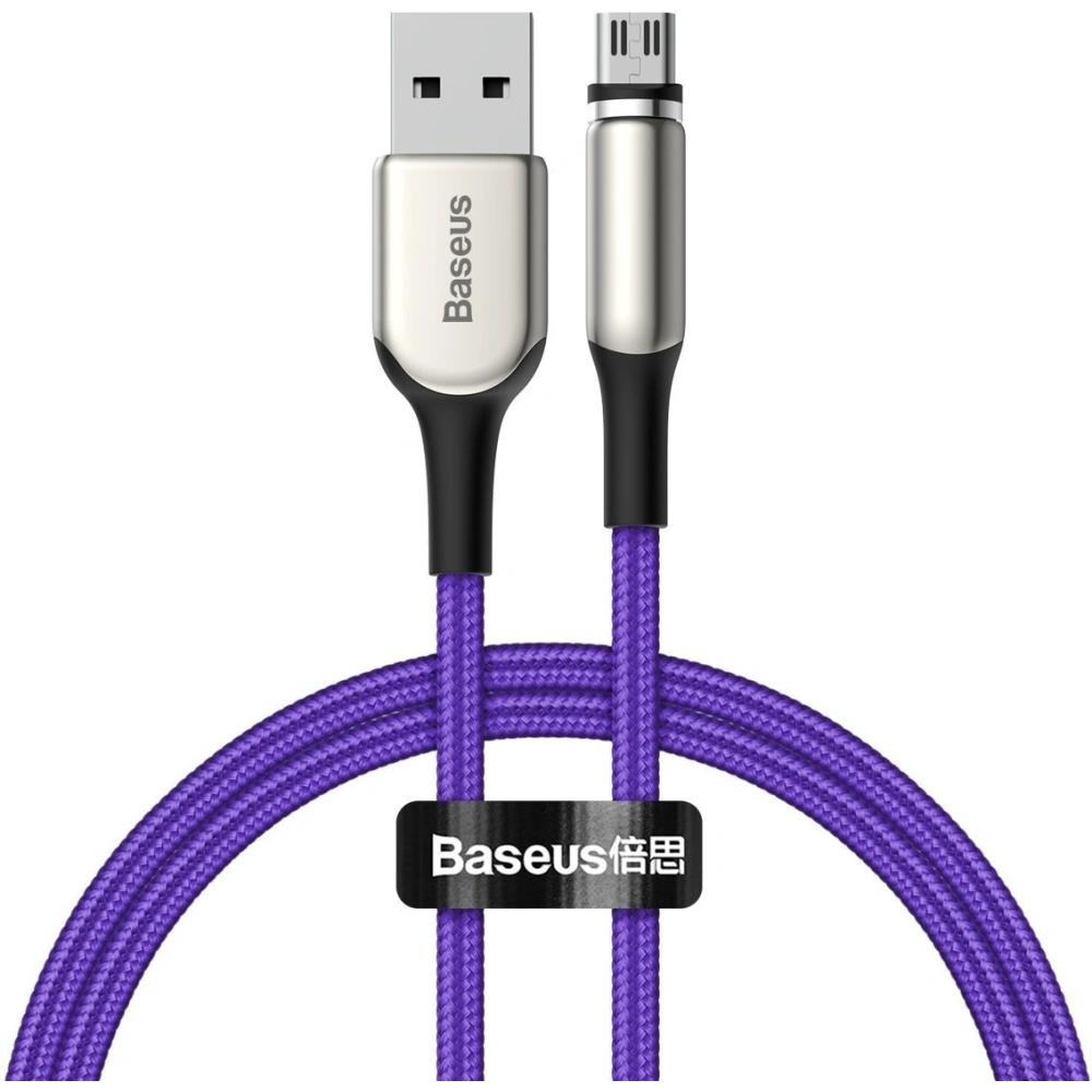 Hurtownia GSM - Cablu magnetic micro USB Baseus Zinc 2A 1m (mov) - BSU1519PRP - {ean13} - Hurt