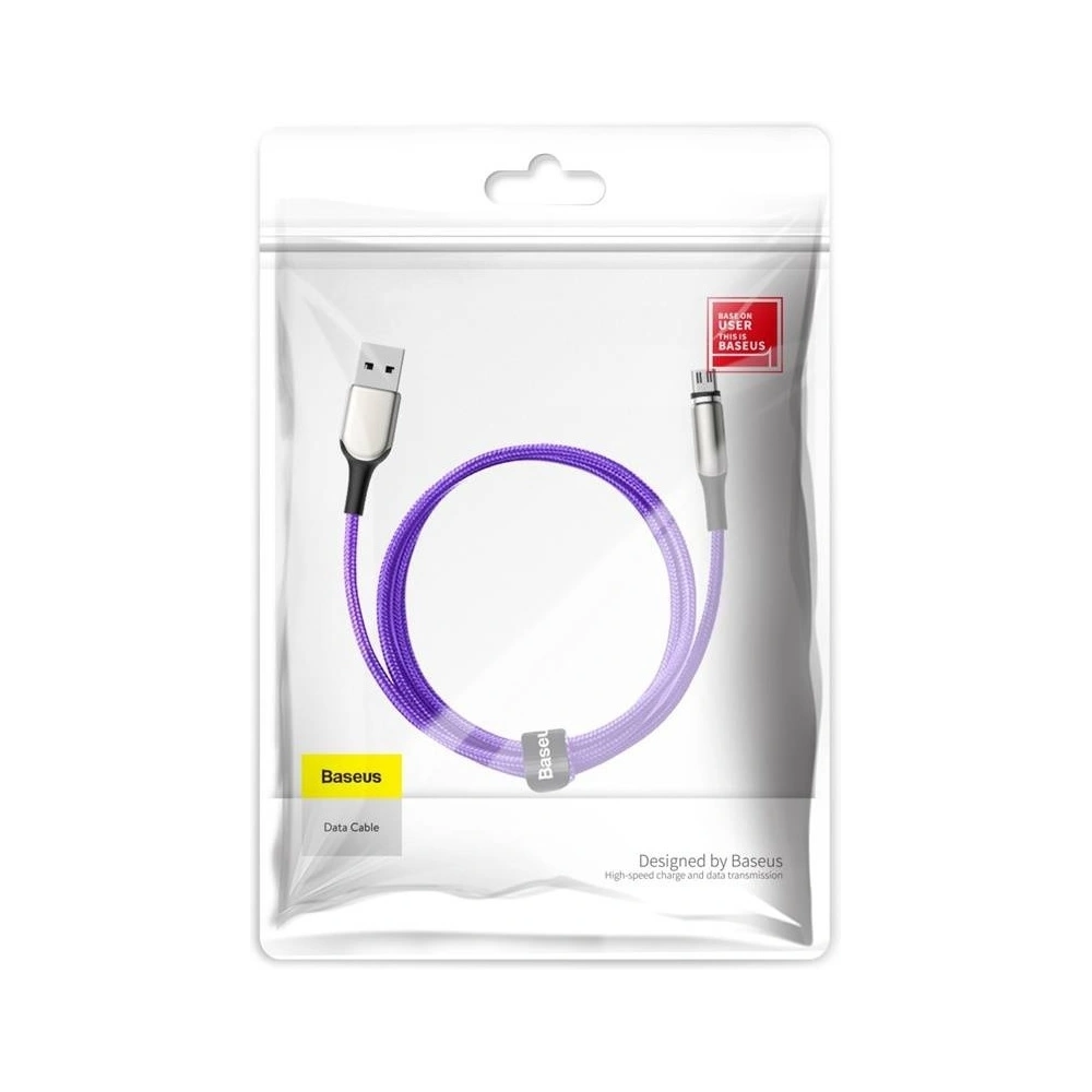 Wholesale Baseus Zinc Magnetic Cable microUSB 2A 1m Purple - BSU1519PRP - {ean13} - Hurt