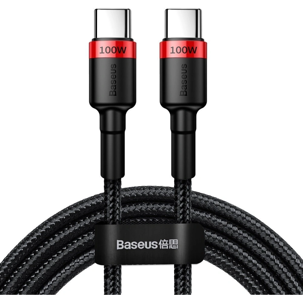 Hurtownia GSM - Kabel USB-C Baseus Cafule, QC 3.0, PD 2.0, 100W, 5A, 2m (červeno-černý) - BSU1520REDBLK - {ean13} - Hurt