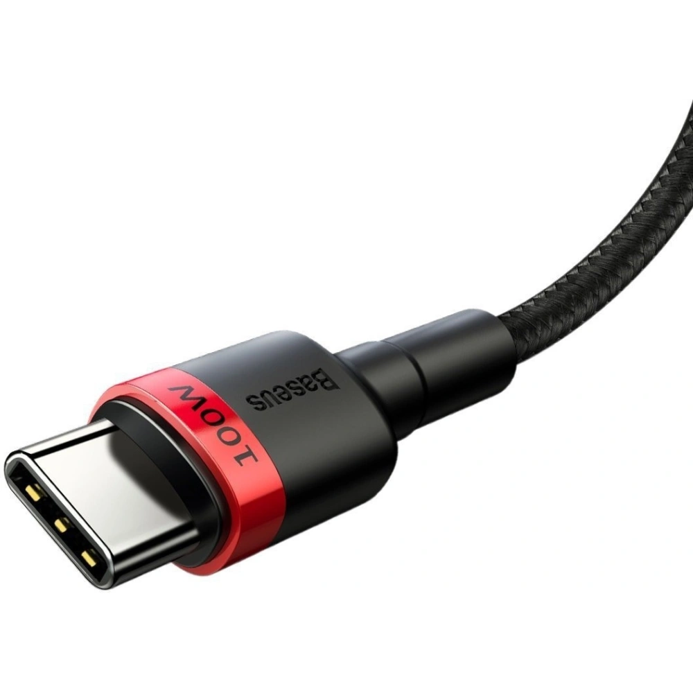 Hurtownia GSM - Kabel USB-C Baseus Cafule, QC 3.0, PD 2.0, 100W, 5A, 2m (červeno-černý) - BSU1520REDBLK - {ean13} - Hurt