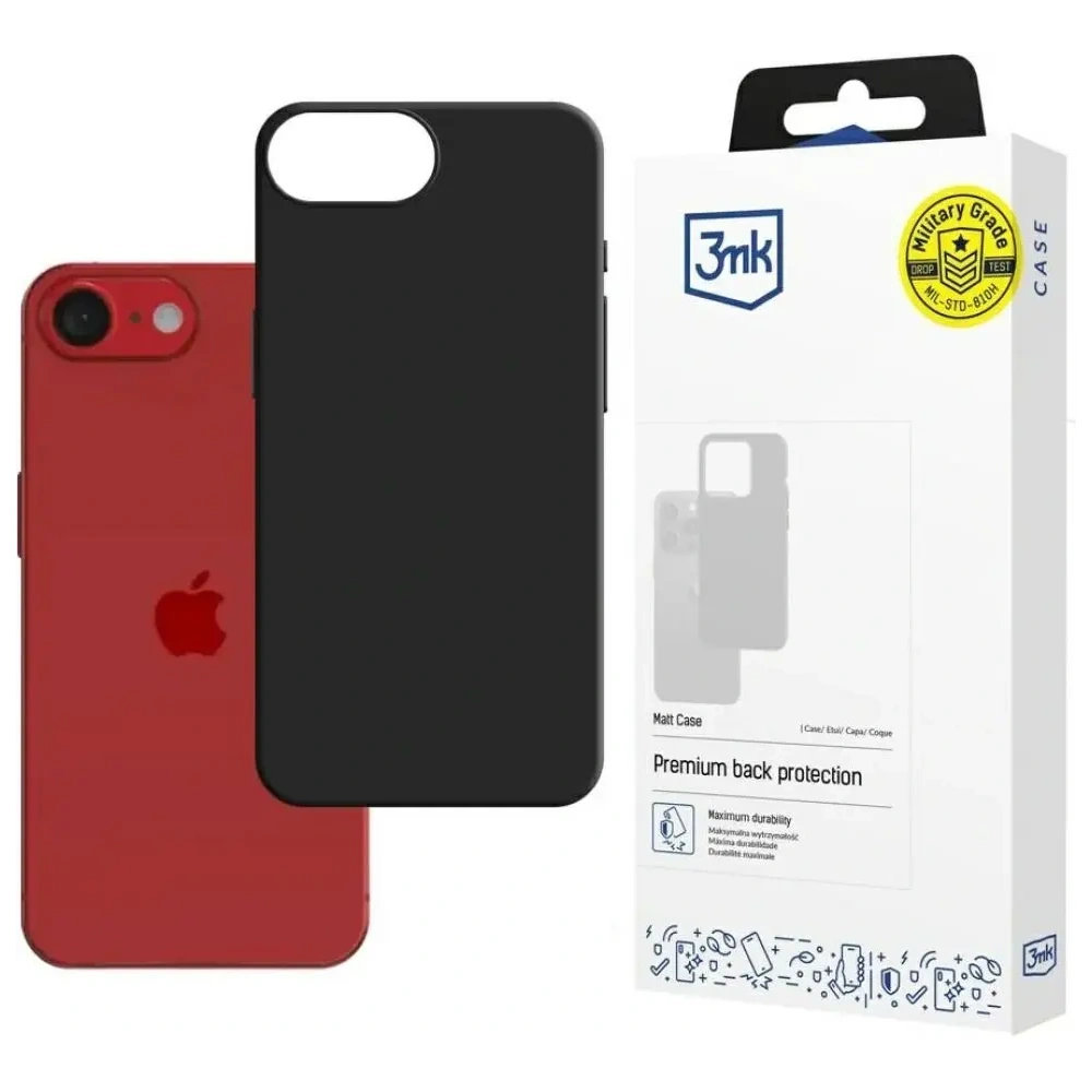 Wholesale 3MK Matt Case Apple iPhone 16e black - 3MK16430 - {ean13} - Hurt