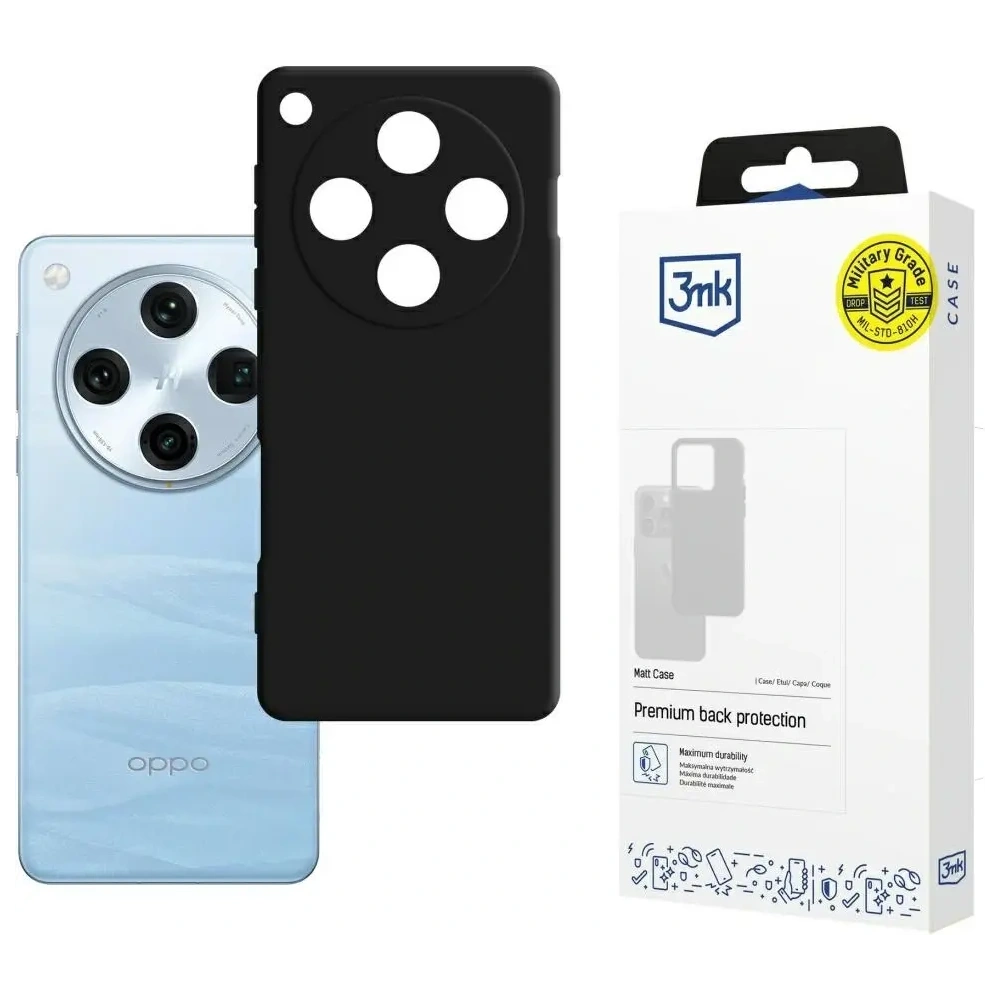 Wholesale 3MK Matt Case Oppo Find X8 Pro black - 3MK16435 - {ean13} - Hurt