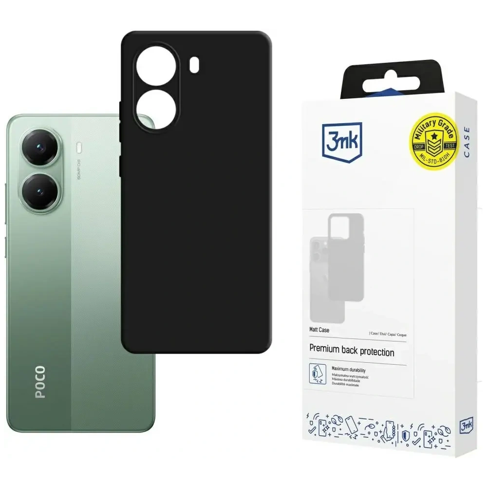 Hurtownia GSM - 3MK Matt Case POCO X7 Pro negru - 3MK16437 - {ean13} - Hurt