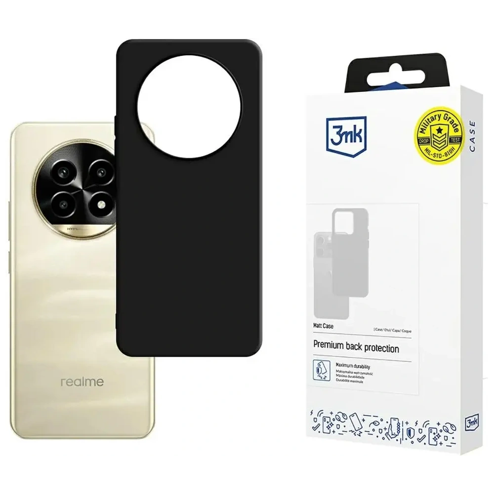 Wholesale 3MK Matt Case Realme 13 Pro+ Plus 5G / Realme 13 Pro 5G black - 3MK16438 - {ean13} - Hurt