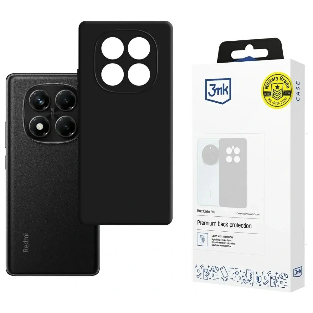 Hurtownia GSM - 3MK Matt Case Pro Redmi Note 14 Pro 4G fekete - 3MK16450 - {ean13} - Hurt