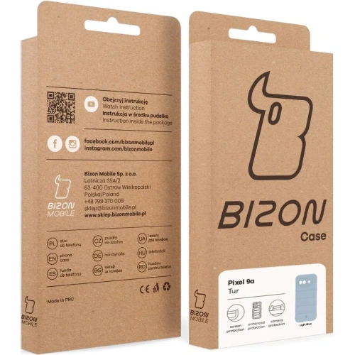 Pancerne etui Bizon Case Tur do Google Pixel 9a jasnoniebieskie