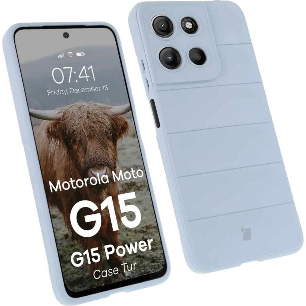 Wholesale BIZON Case Tur Motorola Moto G15 / G15 Power light blue - BIZ9253 - {ean13} - Hurt