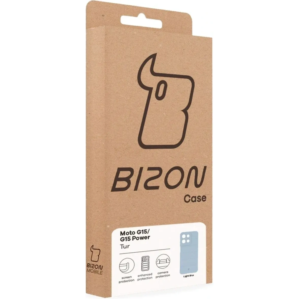 Wholesale BIZON Case Tur Motorola Moto G15 / G15 Power light blue - BIZ9253 - {ean13} - Hurt