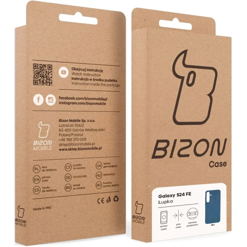 Wholesale BIZON Case Lupka Samsung Galaxy S24 FE blue - BIZ9254 - {ean13} - Hurt