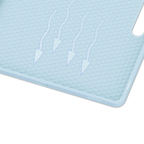 Etui z klapką Bizon Case Tab Lizard do Samsung Galaxy Tab S10 FE+ Plus błękitne