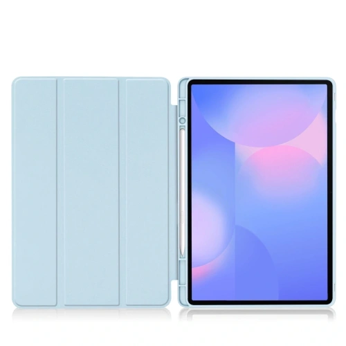 Etui z klapką Bizon Case Tab Lizard do Samsung Galaxy Tab S10 FE+ Plus błękitne