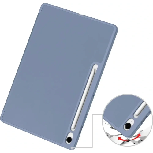 Etui z klapką Bizon Case Tab Lizard do Samsung Galaxy Tab S10 FE+ Plus lawendowe